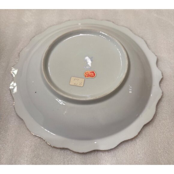 Lefton Vintage Porcelain Floral Pitcher & Basin With Gold Accents - Picture 8 of 11